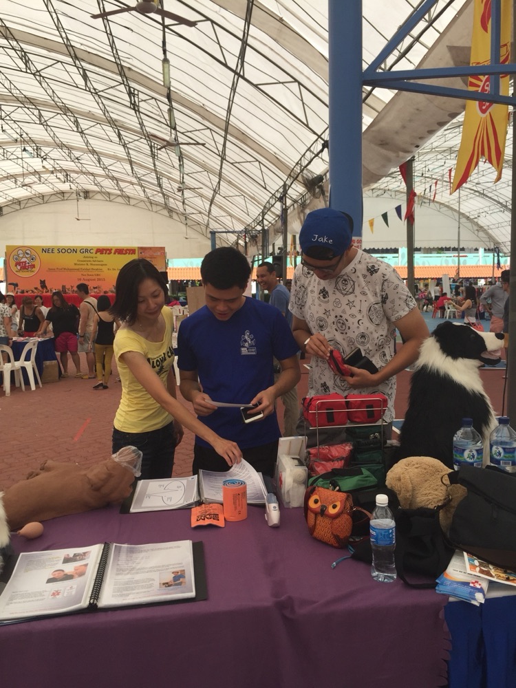 Dog First Aid’s stage talk at the Nee Soon GRC Pet Fiesta, August 2015