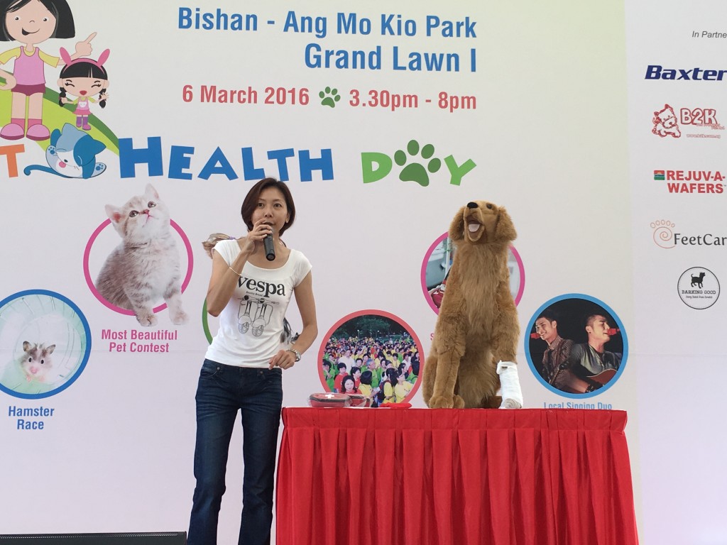 Dog First Aid’s talk at Pawfect Health Day by NKF, Bishan–Ang Mo Kio Park, March 2016